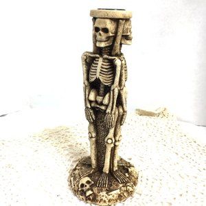 SKELETON Candlestick by Adams Apple Vtg Y2K NOS  NWOT